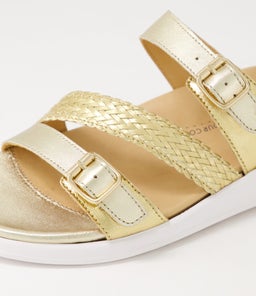 IEANNY W ZR GOLD MULTI LEATHER WEAVE