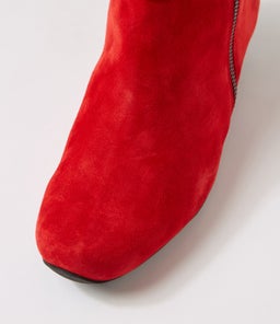 CATHAL XW ZR RED TAN LEOPARD SUEDE