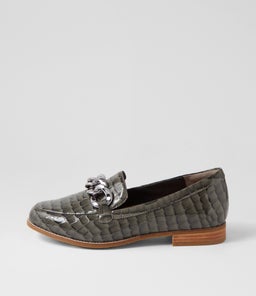 TAMEST XF ZR GREY PATENT CROC