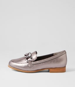 TAMEST XF ZR PEWTER SQUARES LEATHER
