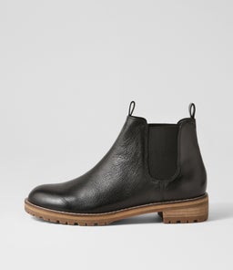 MISCOTI W ZR BLACK NATURAL HEEL LEATHER