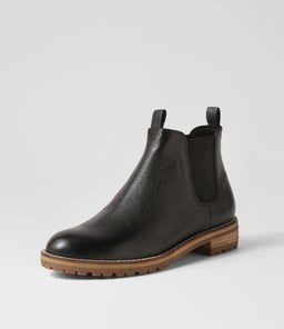 MISCOTI W ZR BLACK NATURAL HEEL LEATHER