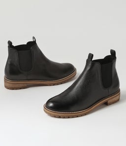 MISCOTI W ZR BLACK NATURAL HEEL LEATHER