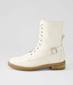 MIYOKO W ZR IVORY PATENT LEATHER