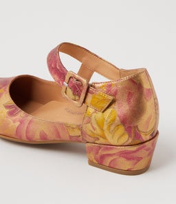 QANGO XW ZR PINK VINTAGE FLORAL LEATHER