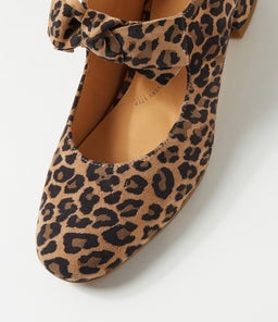 ZOLLY W ZR CAMEL LEOPARD SUEDE