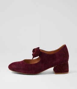 ZOLLY W ZR BURGUNDY SUEDE
