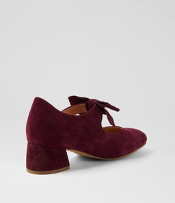 ZOLLY W ZR BURGUNDY SUEDE