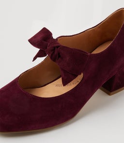 ZOLLY W ZR BURGUNDY SUEDE