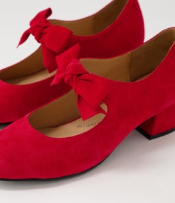 ZOLLY W ZR RED SUEDE