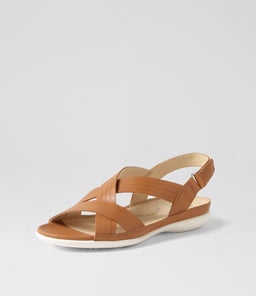 BELLMONT W ZR DK TAN LEATHER