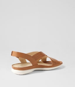 BELLMONT W ZR DK TAN LEATHER