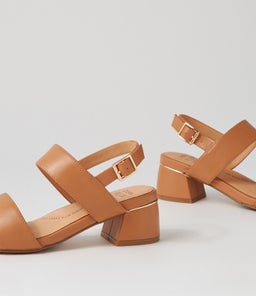 CAITLAN W ZR TAN LEATHER