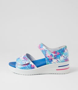 SUNNIEYS XW ZR BLUE PALMS LEATHER