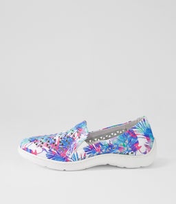 WAVADA XF ZR BLUE PALMS WHITE SOLE LEATHER