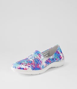 WAVADA XF ZR BLUE PALMS WHITE SOLE LEATHER