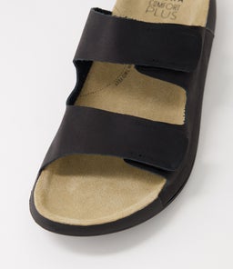 YAVA W ZR BLACK LEATHER