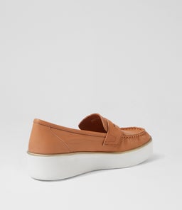 ZULIE W ZR DK TAN WHITE SOLE LEATHER