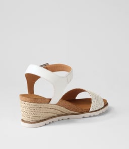 KONYISE W ZR WHITE WHITE WEAVE LEATHER
