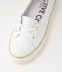 PATRESE XF ZR WHITE PATENT LEATHER