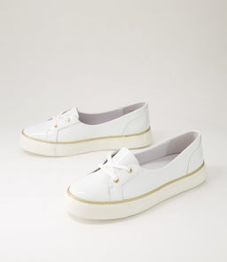 PATRESE XF ZR WHITE PATENT LEATHER