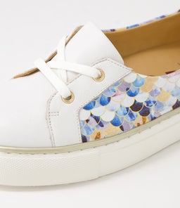 PATRESE XF ZR WHITE BLUE BUBBLES LEATHER