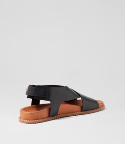 HANAKO W ZR BLACK TAN LEATHER