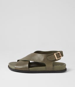 HANAKO W ZR OLIVE LEATHER