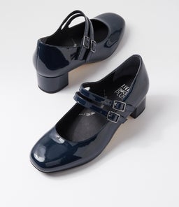 KAROLY W ZR NAVY PATENT LEATHER