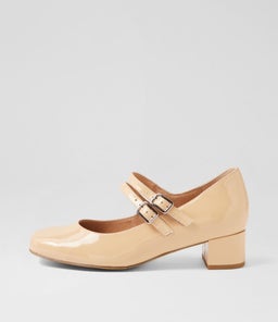 KAROLY W ZR NUDE PATENT LEATHER