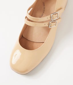 KAROLY W ZR NUDE PATENT LEATHER