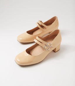 KAROLY W ZR NUDE PATENT LEATHER