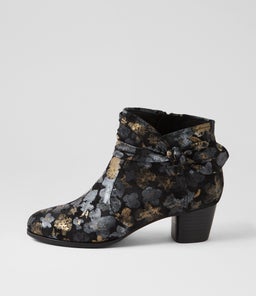 GROOVIE W ZR BLACK METAL SUEDE