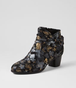 GROOVIE W ZR BLACK METAL SUEDE