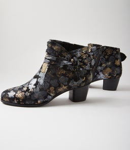 GROOVIE W ZR BLACK METAL SUEDE