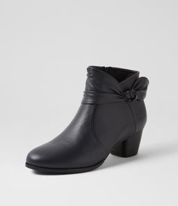 GROOVIE W ZR DK NAVY LEATHER