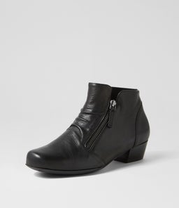 QUENNO XW ZR BLACK BLACK HEEL LEATHER