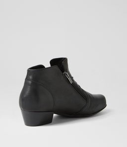 QUENNO XW ZR BLACK BLACK HEEL LEATHER