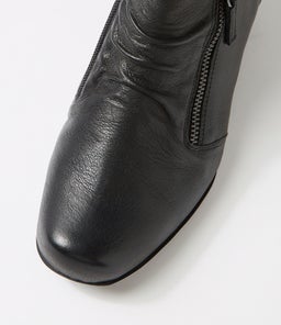 QUENNO XW ZR BLACK BLACK HEEL LEATHER
