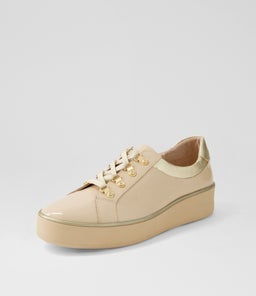 ZABBEY W ZR LATTE PALE GOLD PATENT LEATHER