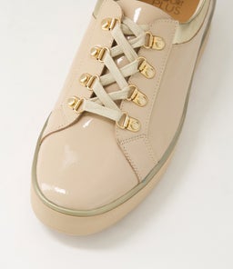 ZABBEY W ZR LATTE PALE GOLD PATENT LEATHER