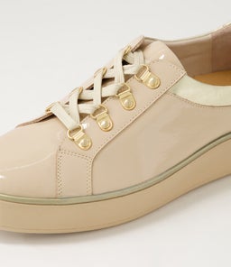 ZABBEY W ZR LATTE PALE GOLD PATENT LEATHER
