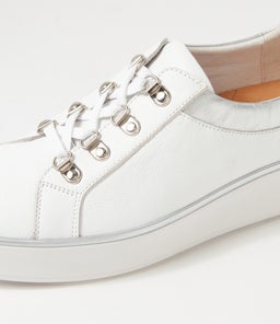 ZABBEY W ZR WHITE SILVER LEATHER