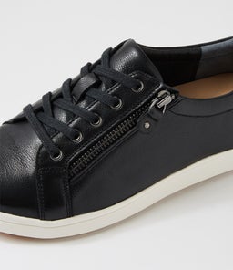 DOLLI XF ZR BLACK WHITE SOLE LEATHER