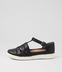 DIANEY XF ZR BLACK WHITE SOLE LEATHER