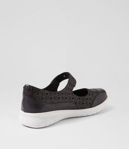 SANELLE XF ZR BLACK WHITE SOLE LEATHER