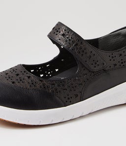 SANELLE XF ZR BLACK WHITE SOLE LEATHER