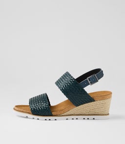 KOKOYO W ZR NAVY NAVY WEAVE LEATHER