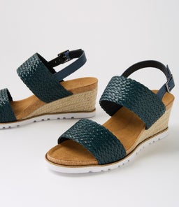 KOKOYO W ZR NAVY NAVY WEAVE LEATHER