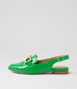 LIZZAH W ZR BRIGHT EMERALD PATENT LEATHER